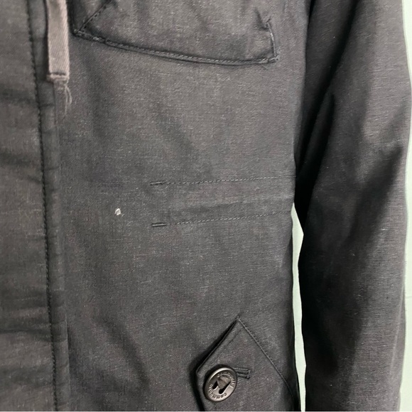 Aritzia Community Paradigm Black Waterproof Goose‎ Down Parka Black Hooded Sz XS - Picture 7 of 8